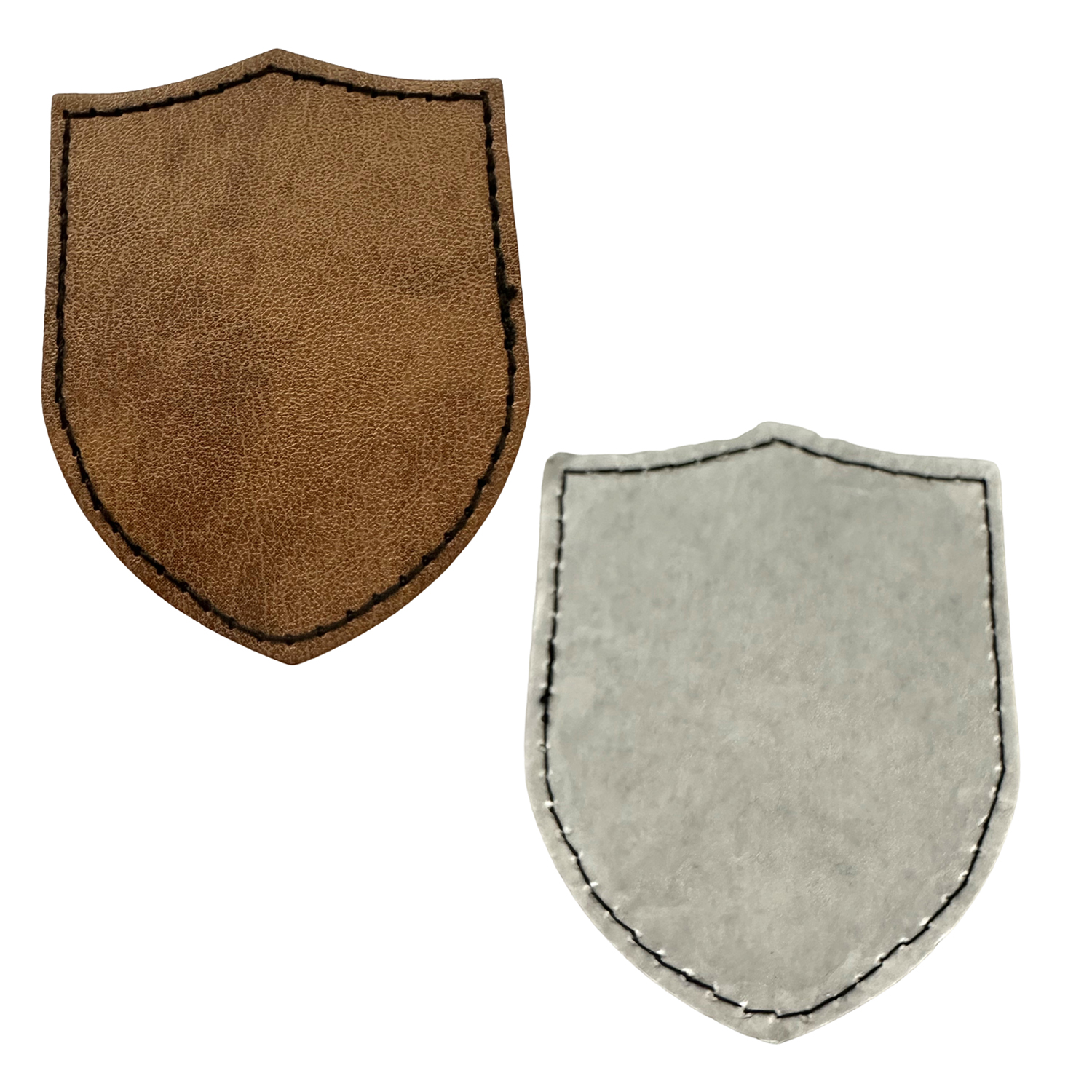 Shield Shape Leatherette Patch 5