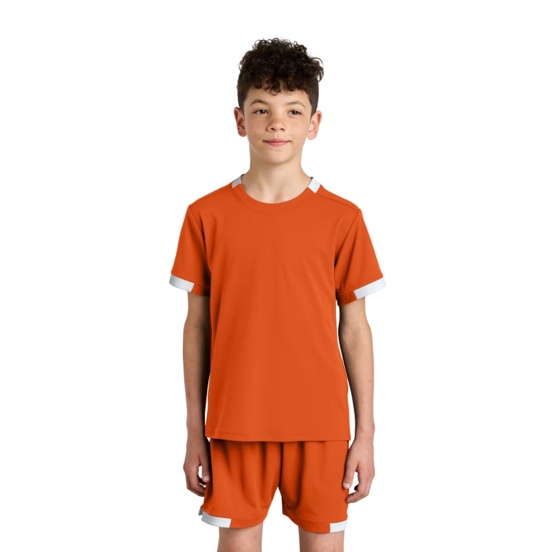 Sport-Tek Youth Club Short Sleeve Crew 7