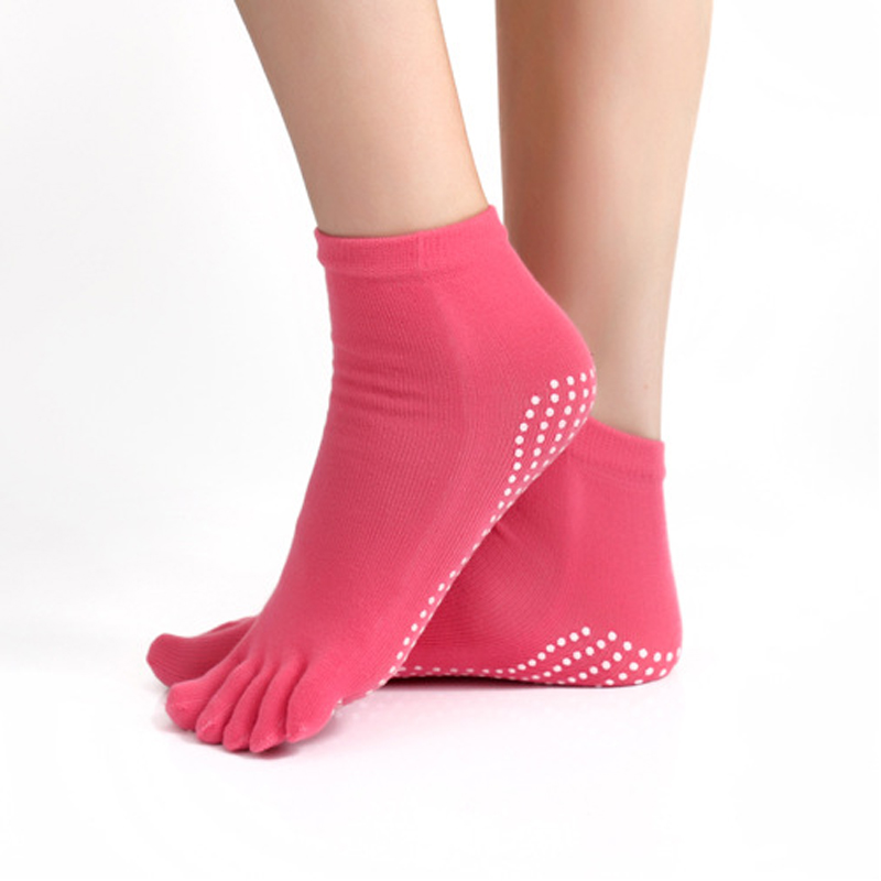 Nitrile Cotton Yoga Socks 5