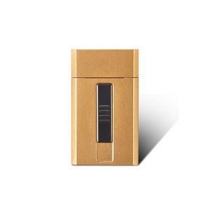 Slim Metal Cigarette Case With Built In USB Rechargeable Lighter 4