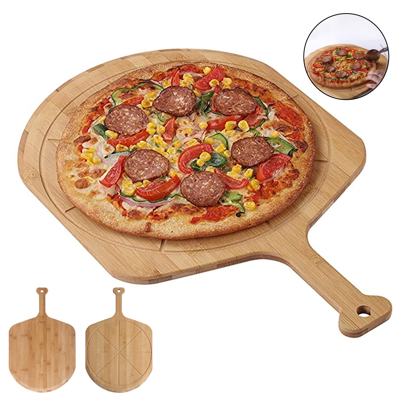 Bamboo Pizza Peel 1