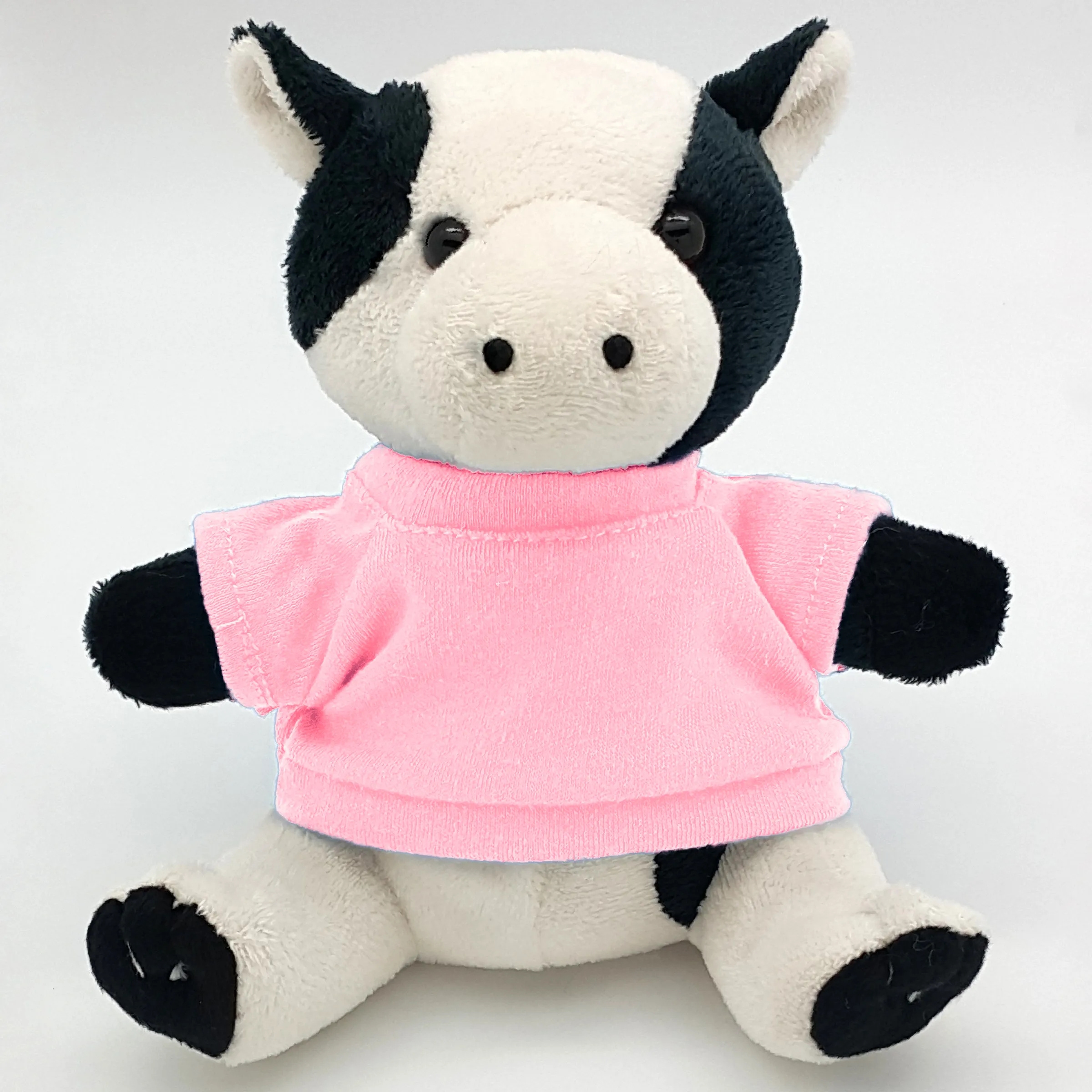 6" Beanie Cow with Embroidered Eyes 4