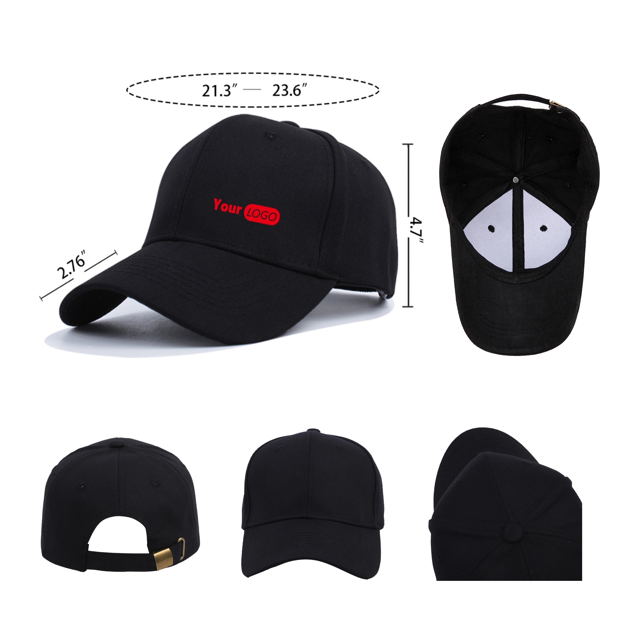 6 Panel Structured Baseball Caps 6