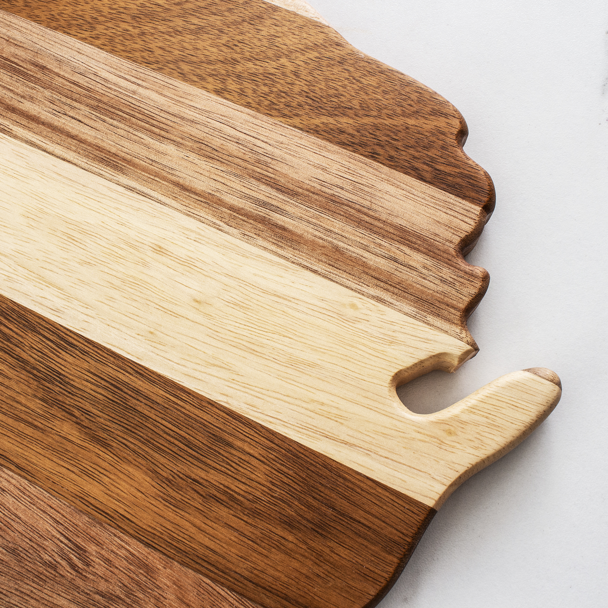 Rock & Branch® Shiplap Series Wisconsin State Shaped Wood Serving and Cutting Board 2