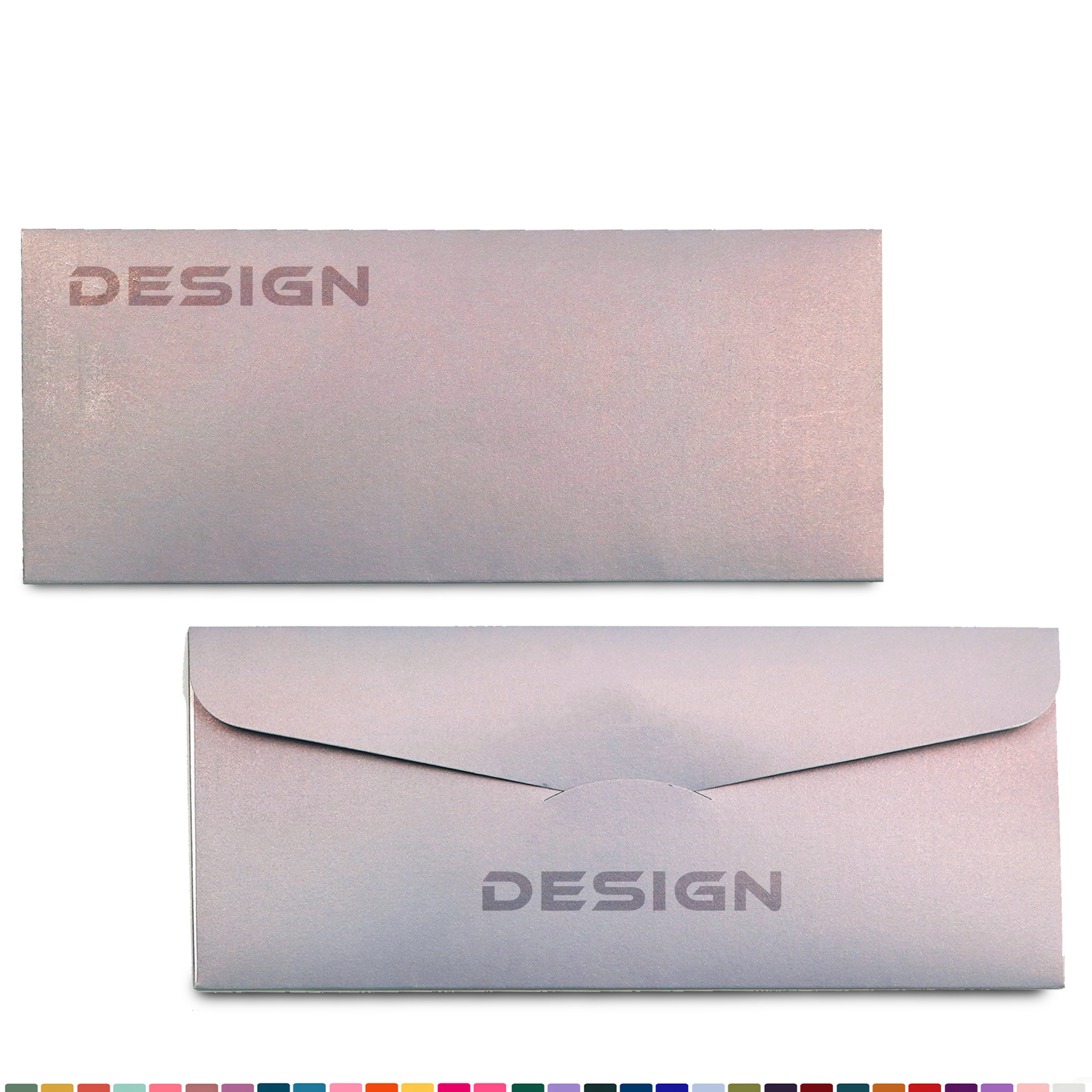 MOQ 50 Pearlescent Paper Envelope Hot Foil Stamping 3