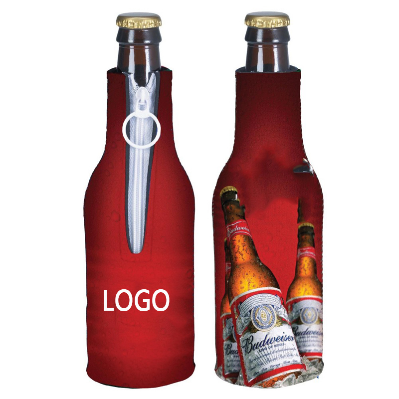 Neoprene Bottle Sleeve With Zipper 2