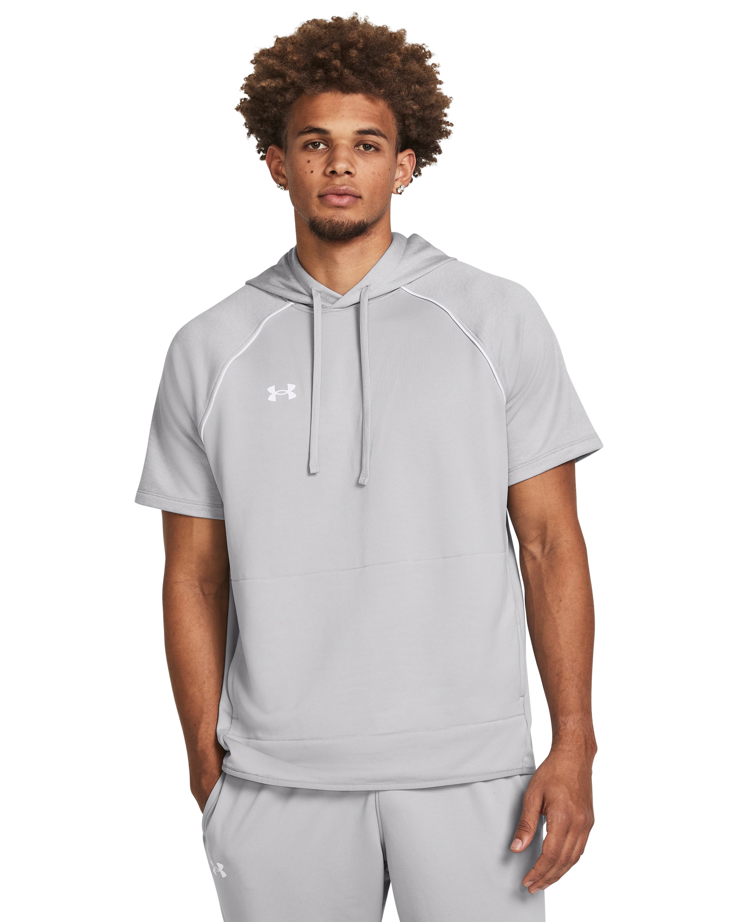 UA Command Warm-Up Men's Short Sleeve Hoodie, custom hoodie or sweatshirt with logo imprint 5