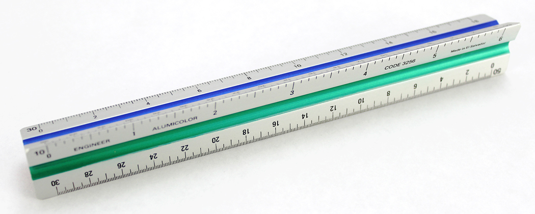 6" Color-Coded Engineer Solid Scale 1