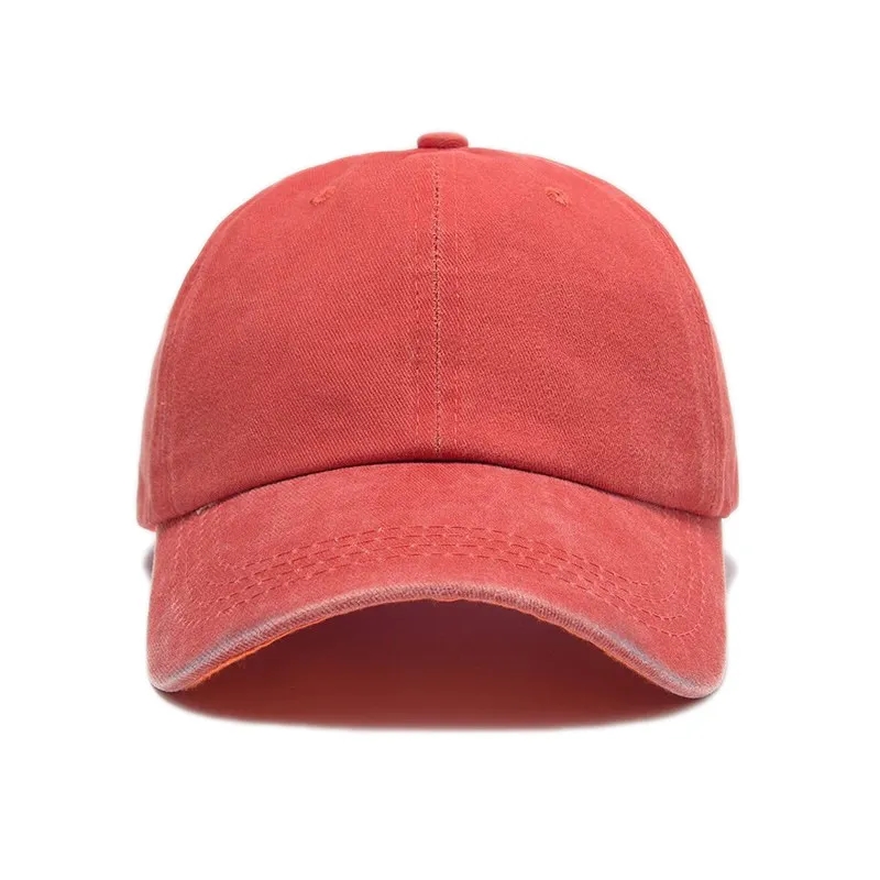 MOQ10 Vintage Cotton Washed Adjustable Baseball Caps 4