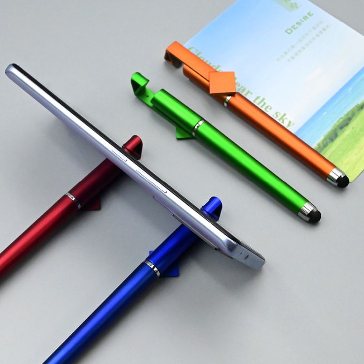 3-in-1 Stylus QR Code Ballpoint Pen with Stylus & Phone Stand 2