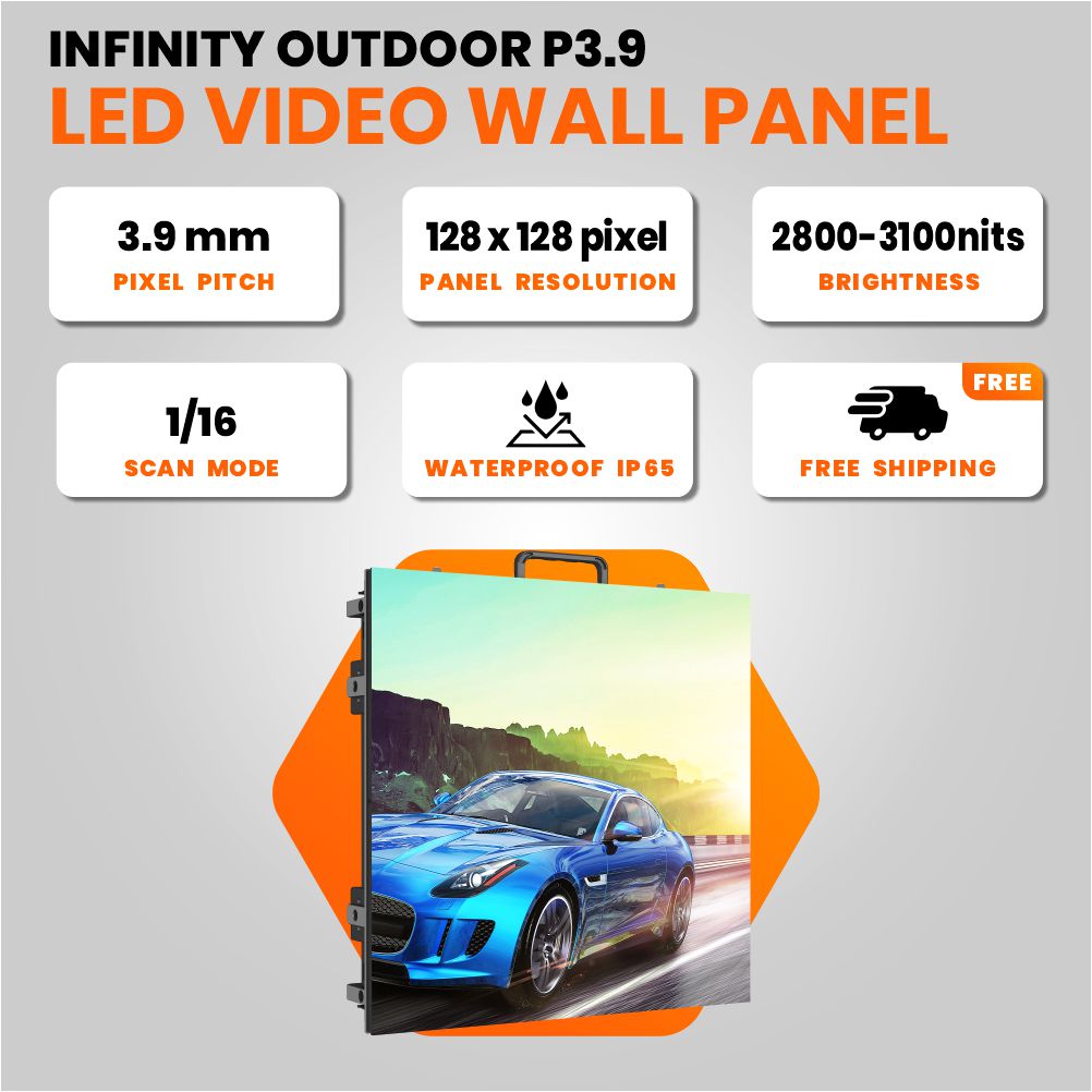Outdoor LED Video Panel – P3.9mm 500x500 3