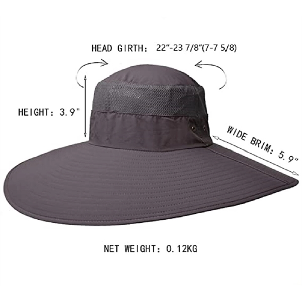 Super Wide Brim Men Fishing Sun Hats 9