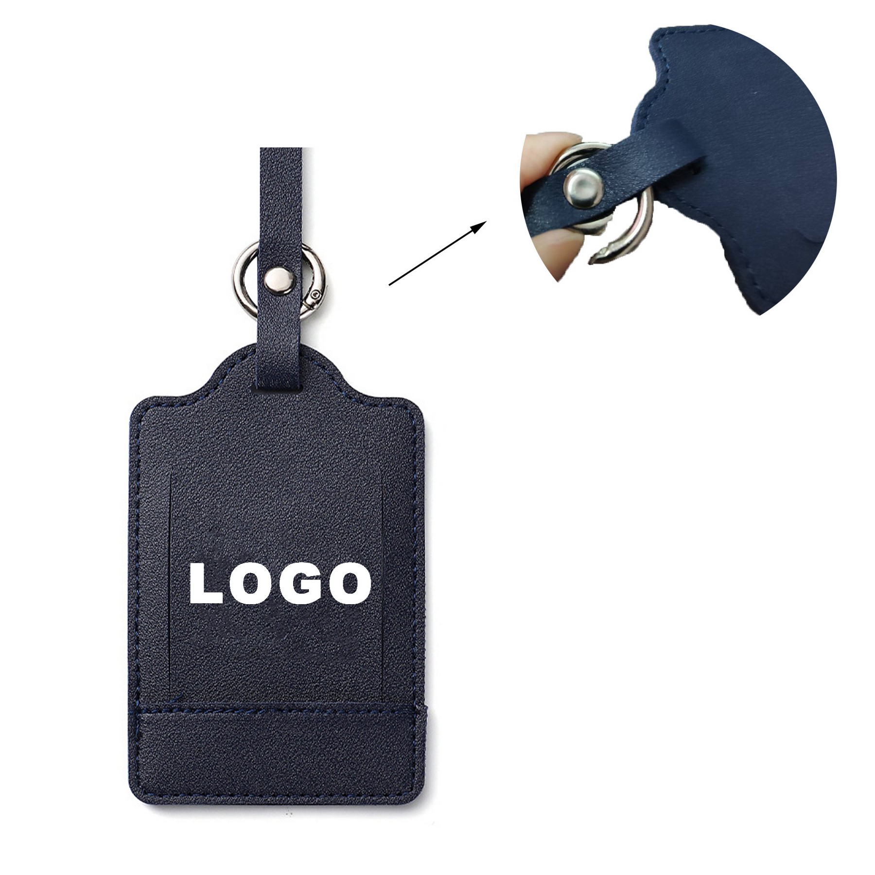Easy to Fasten PU leather Luggage Tag 1