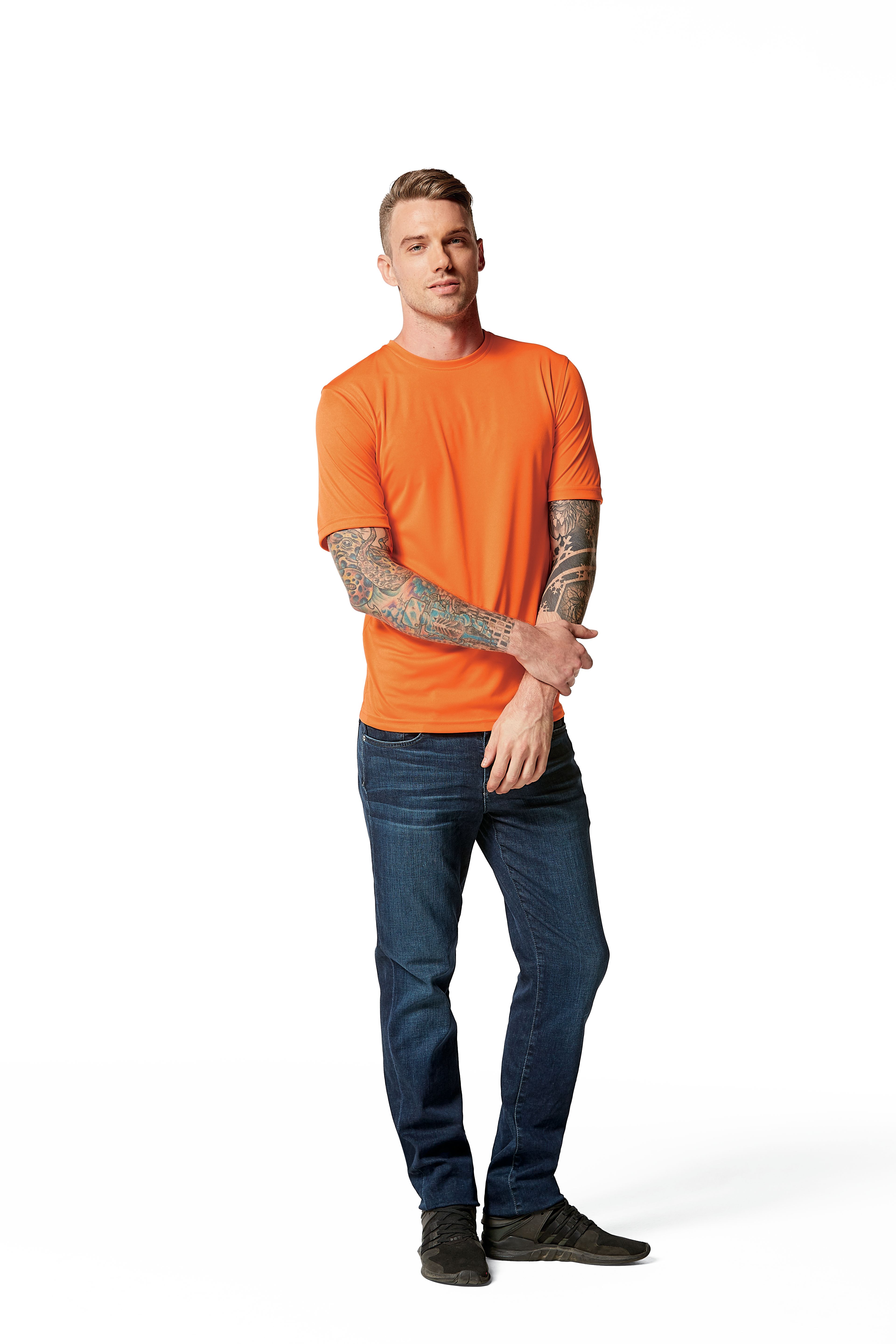 Clique Spin Solution-dyed Performance Jersey Mens Short Sleeve Tee 36