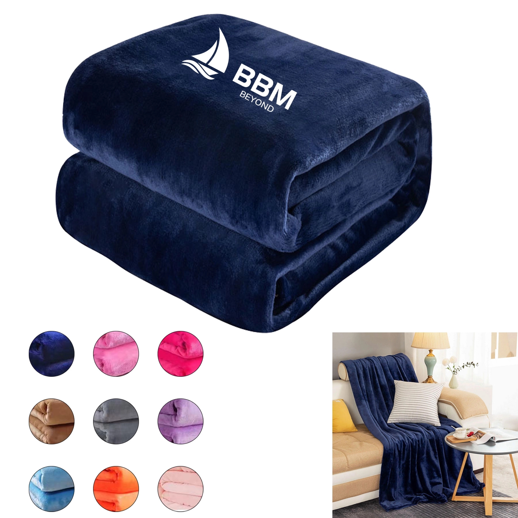 Solid Color Flannel Blanket 2