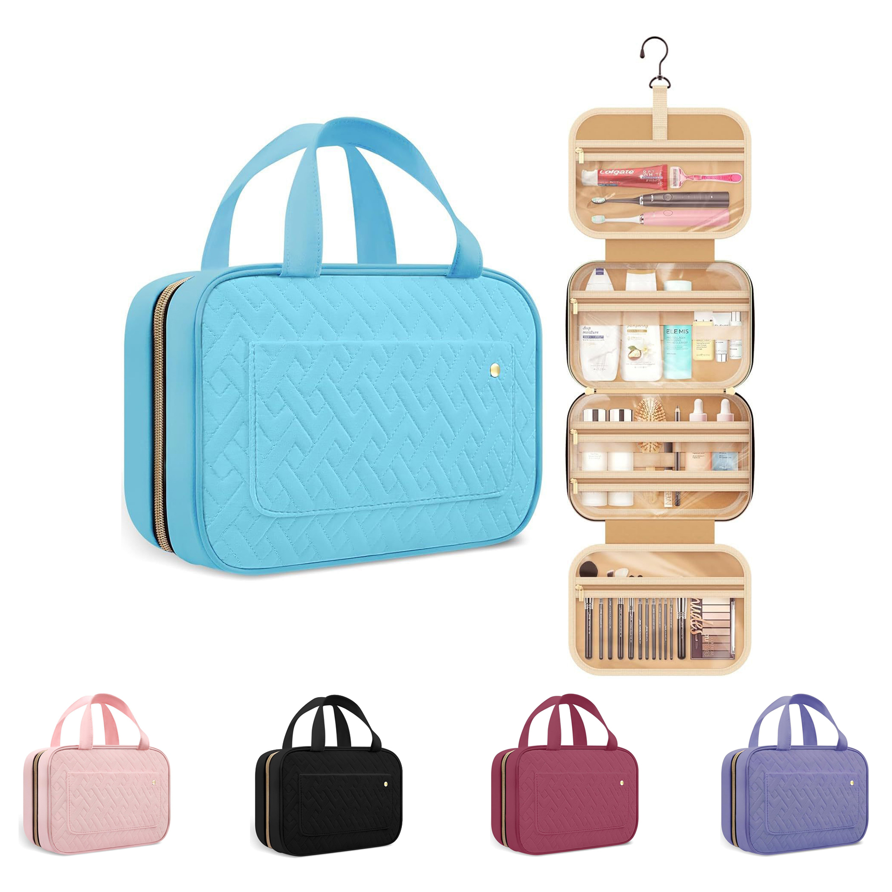Hanging Toiletry Travel Bag for Men and Women 5