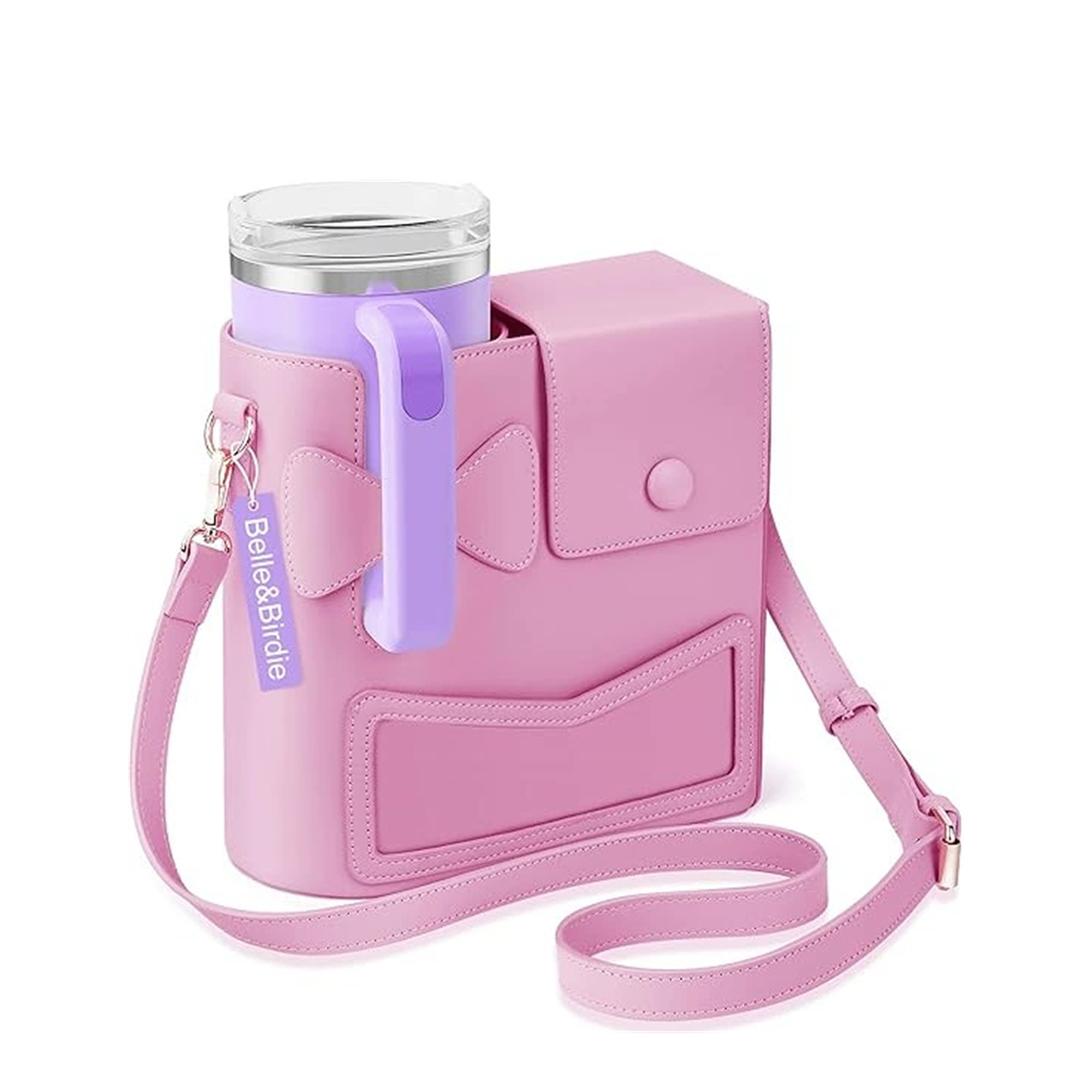 Crossbody Case with Sports Water Bottle Holder 9