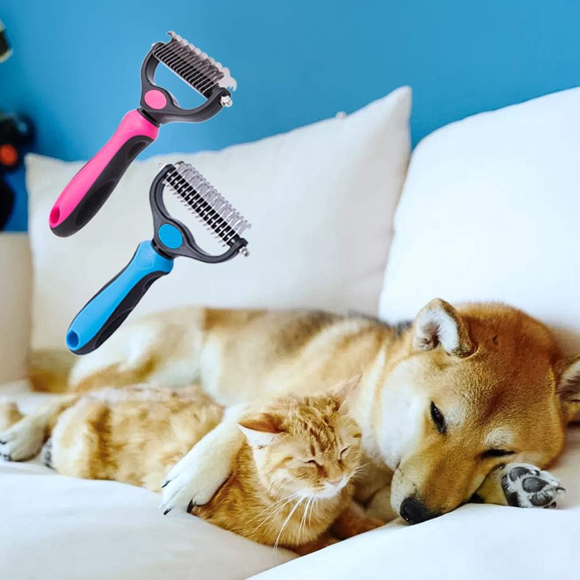 Double Sided Pet Grooming Brush 4
