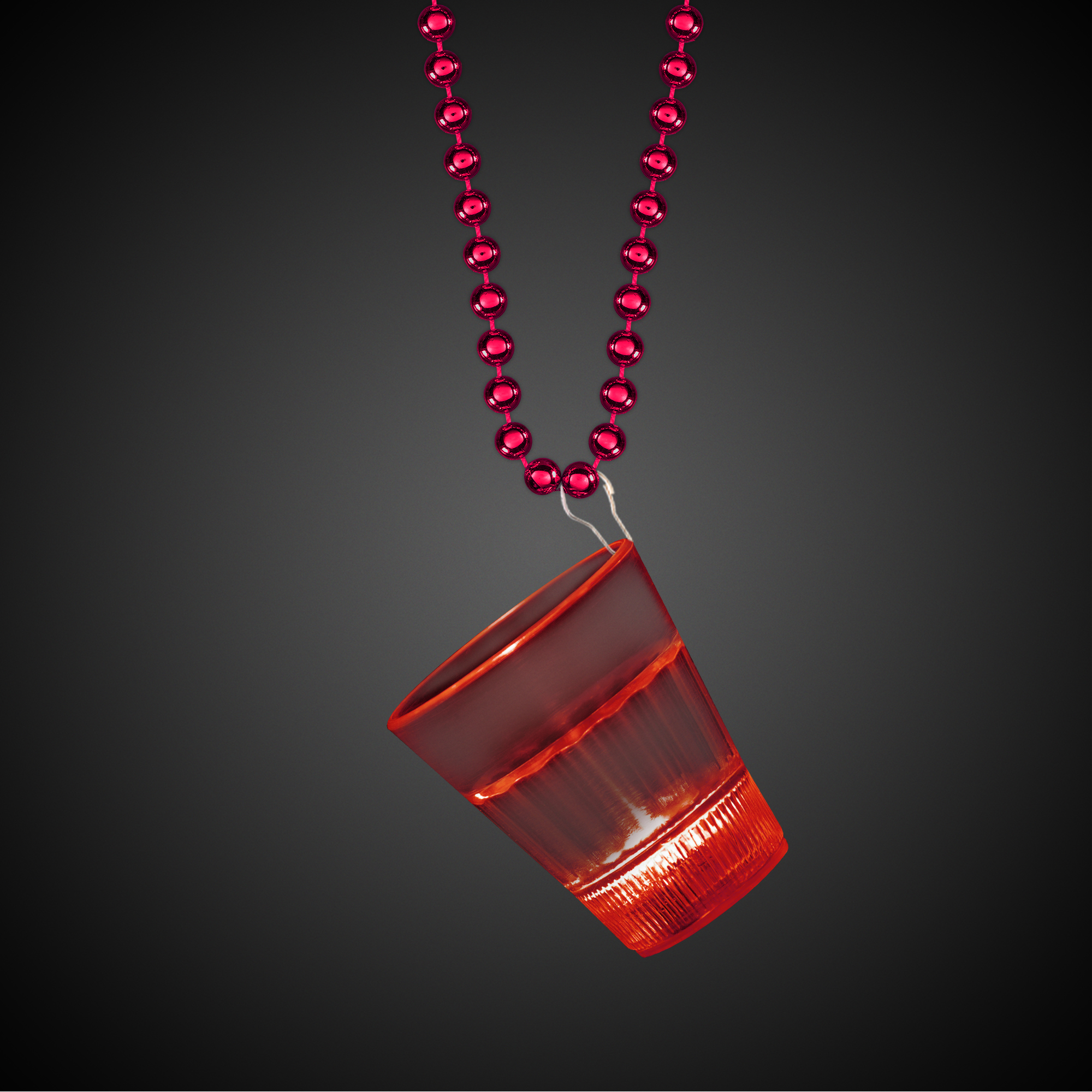 Red LED 2oz Shot Glass Medallion 2