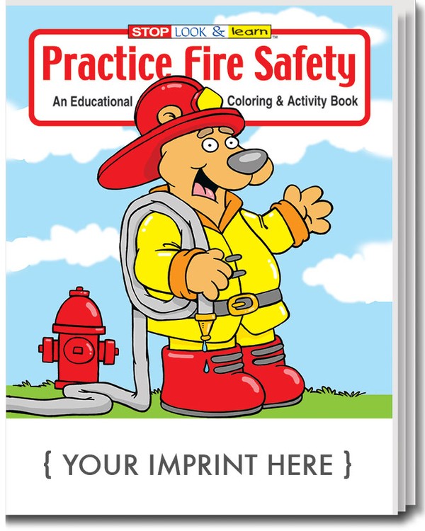 COLORING BOOK - Practice Fire Safety Coloring Book 8