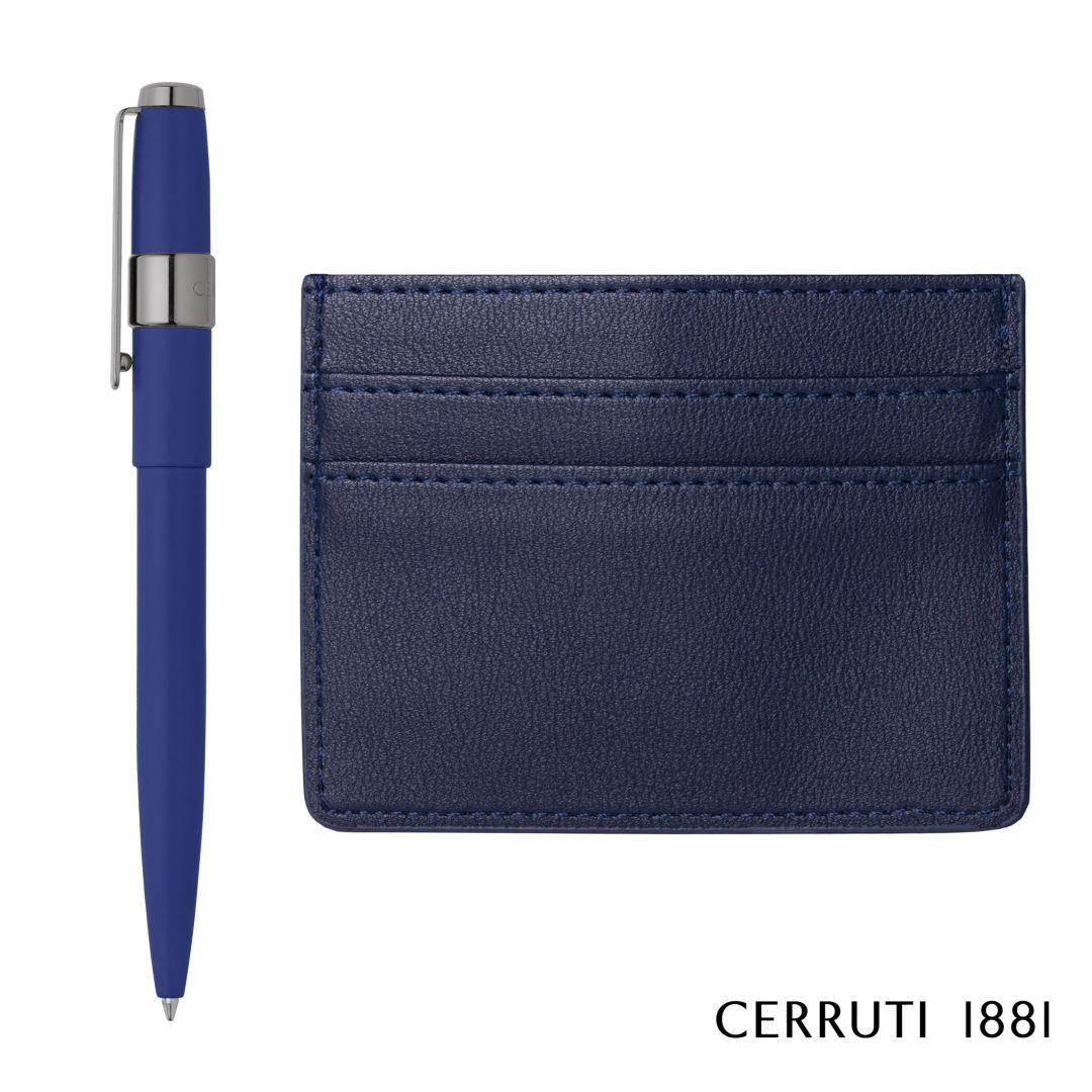 Cerruti 1881® Brick Card Holder & Block Pen Gift Set 2