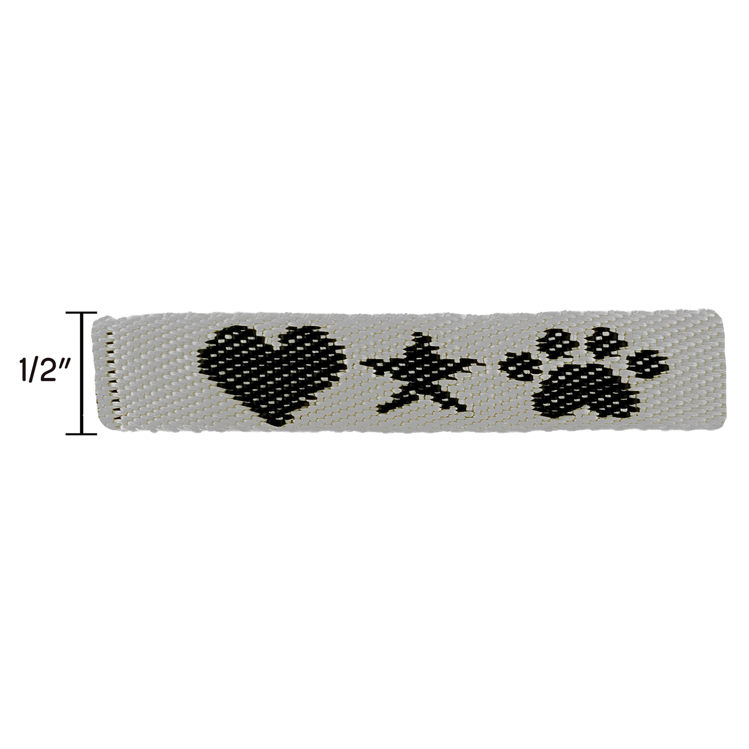 3/4" Woven Lanyard w/ Lobster Claw - "Platinum" Weave 11