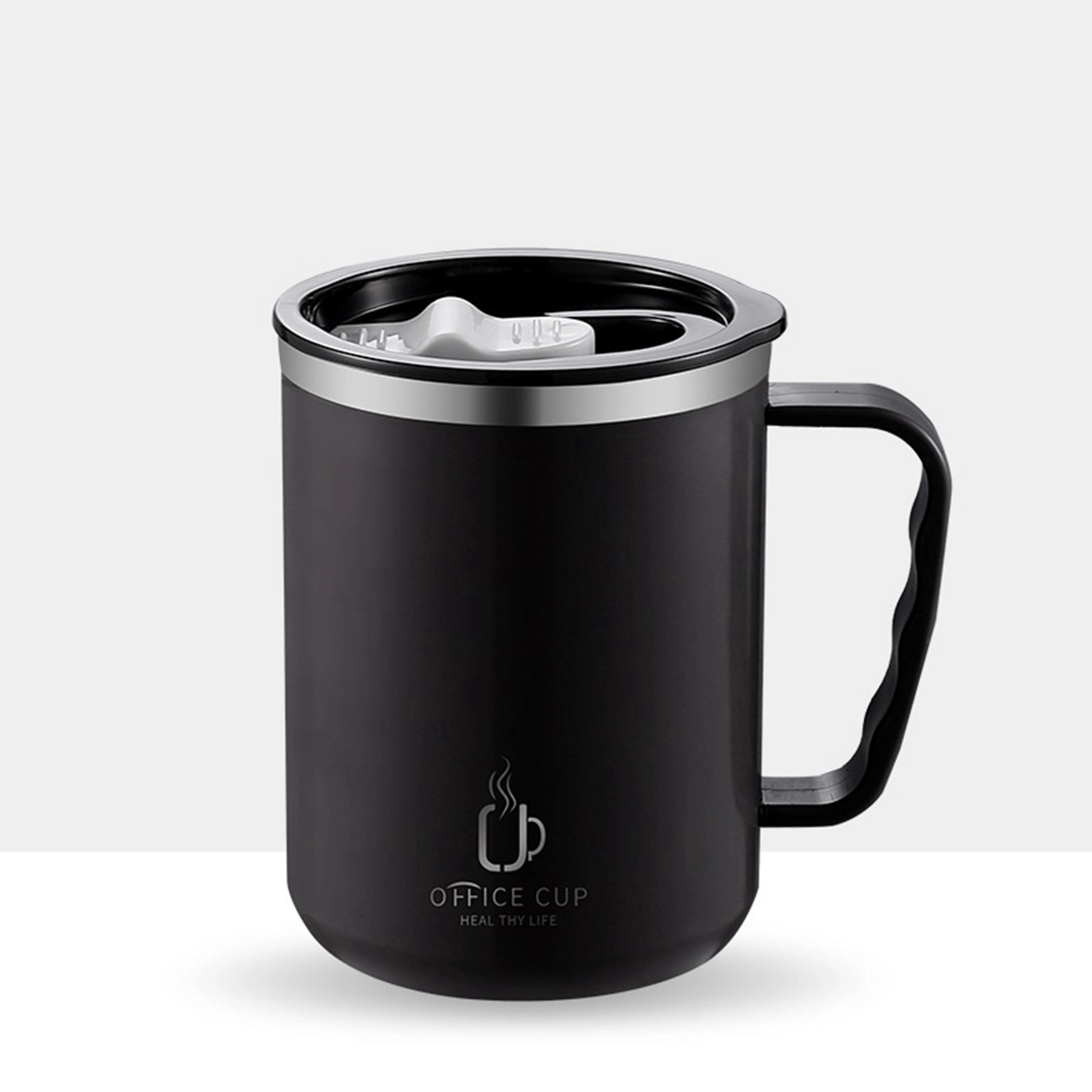 17 Oz. Stainless Steel Coffee Mug With Handle 2