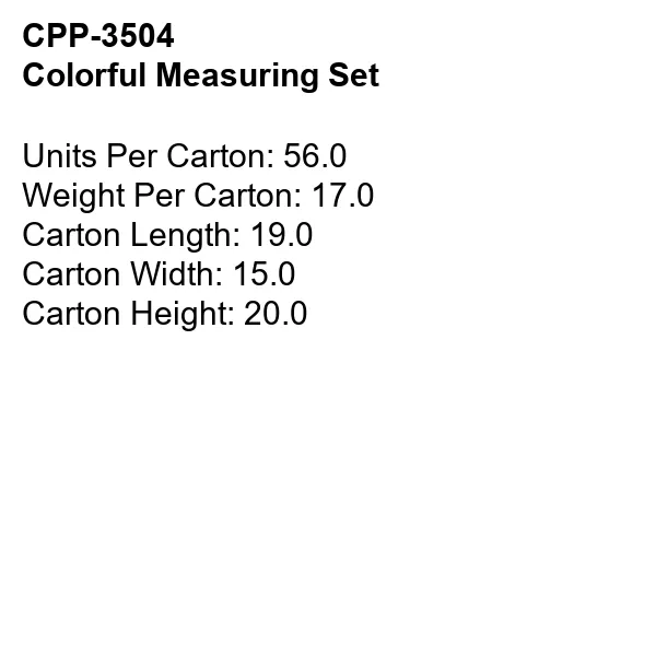 Colorful Measuring Set 13