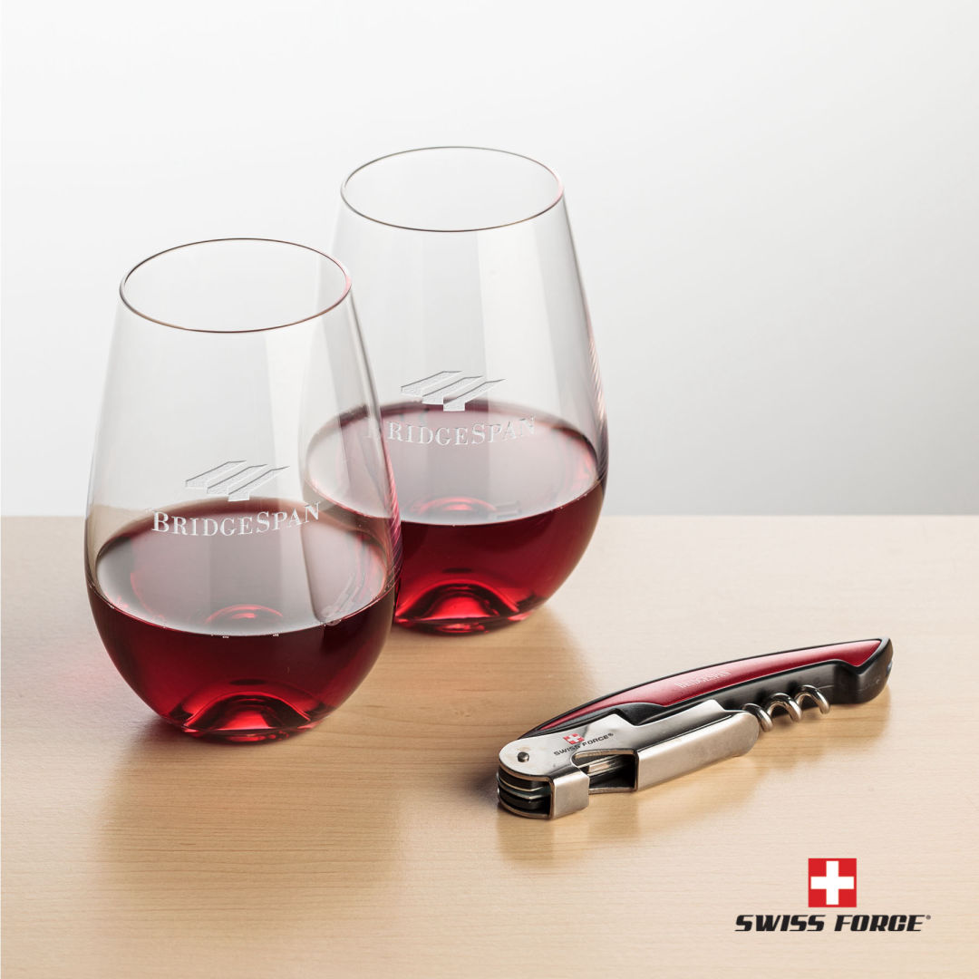 Swiss Force® Opener & Boston Stemless Wine 5