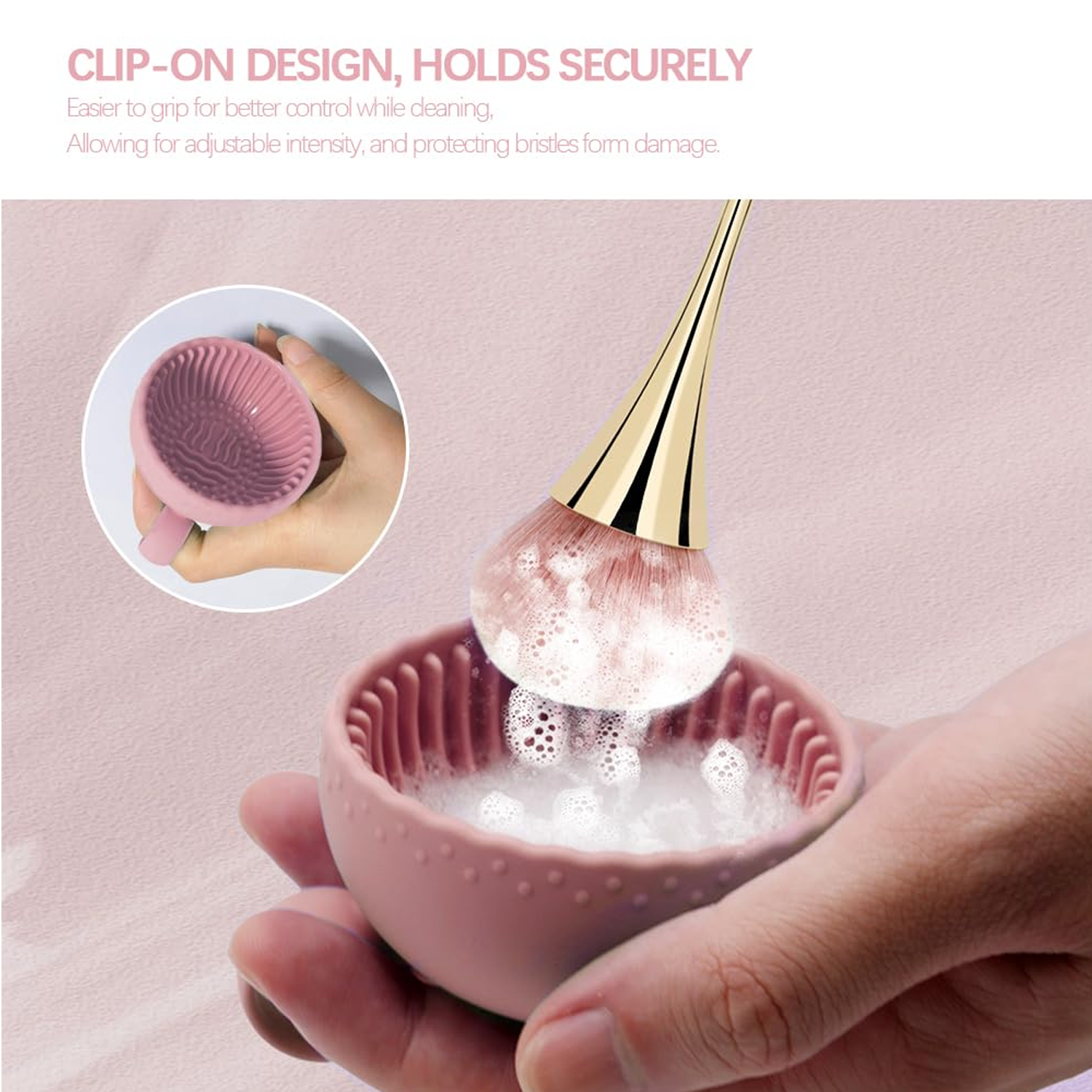 Silicone Make Up Cleaning Brush Scrubber Bowl 2