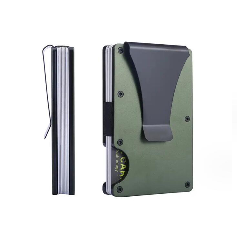 RFID Men Slim Metal Clip Wallet 3