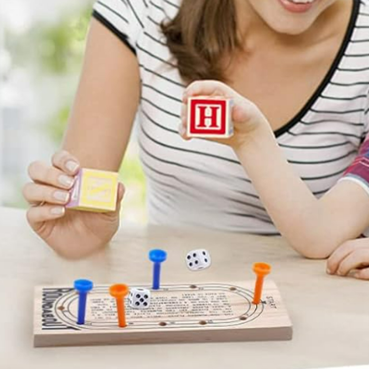 Wooden Peg Game Set 5 Pack with Custom Logo Option 5