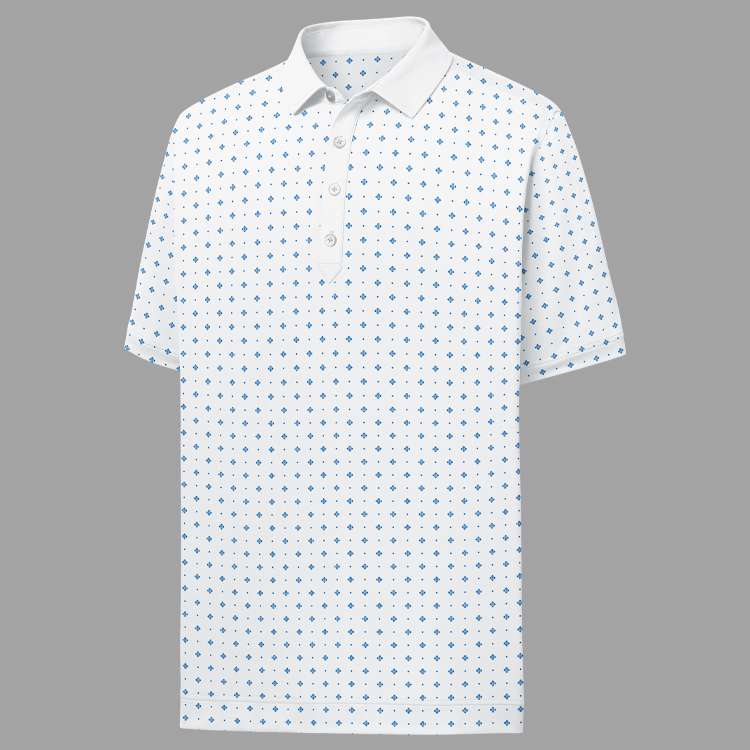 FootJoy ProDry Performance Lisle Deco Print- Athletic Fit Polo 4