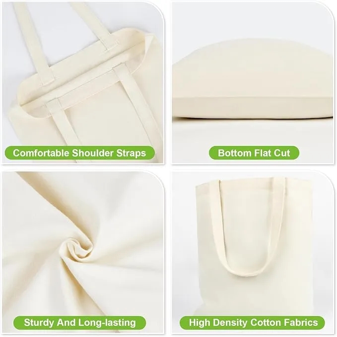 Blank Reusable Grocery Canvas Tote Bags 6