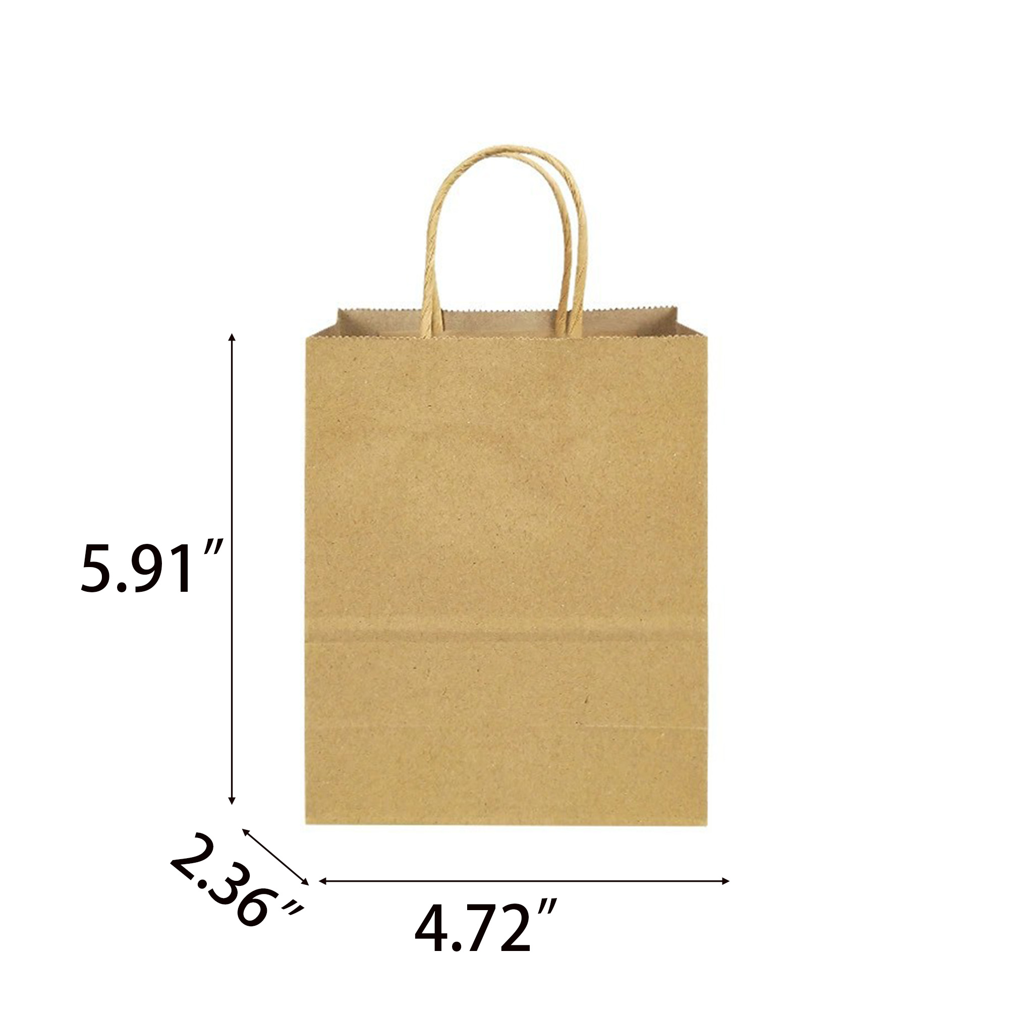 Custom Logo Coloured Kraft Paper Tote Bag 10