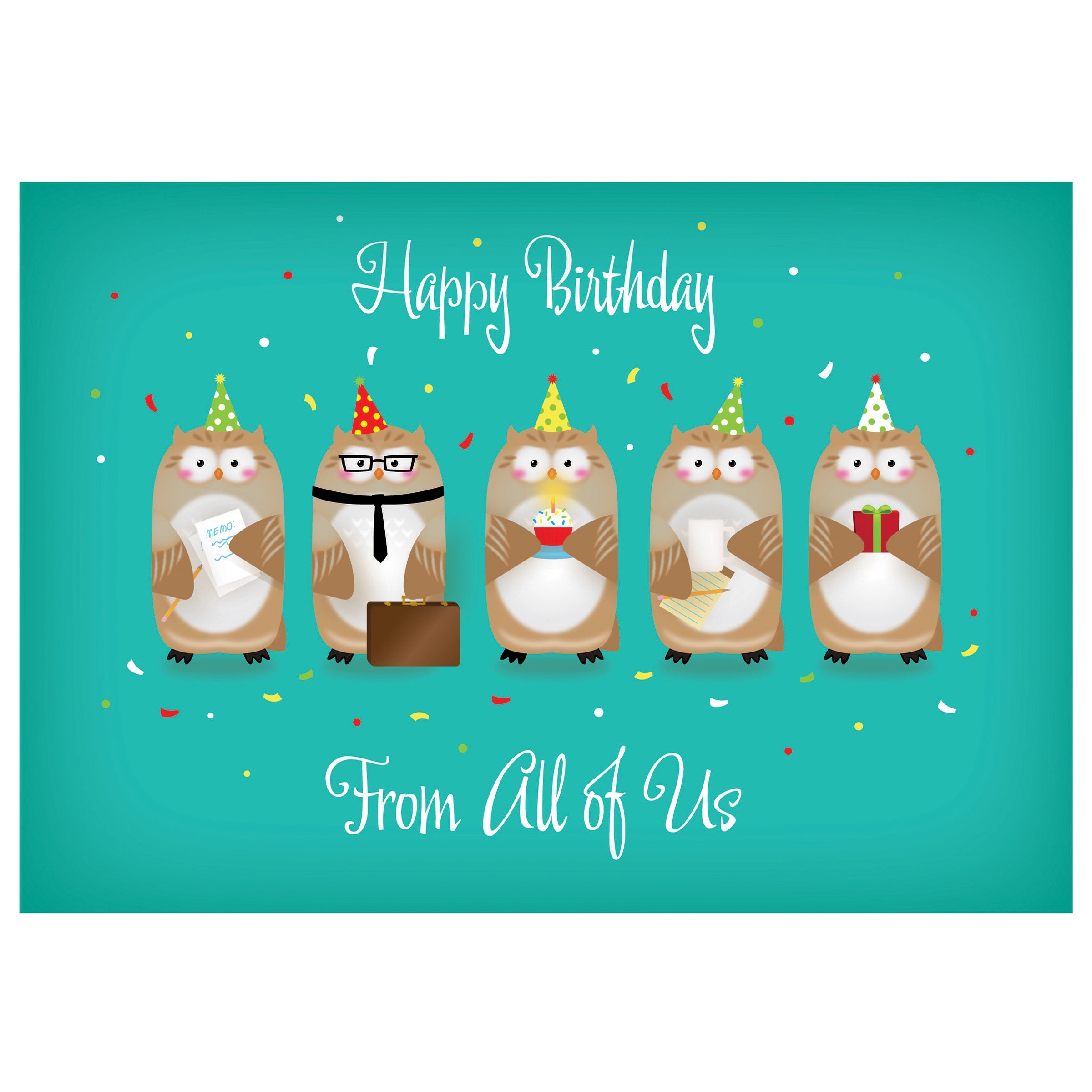 Office Party Birthday Cards 2