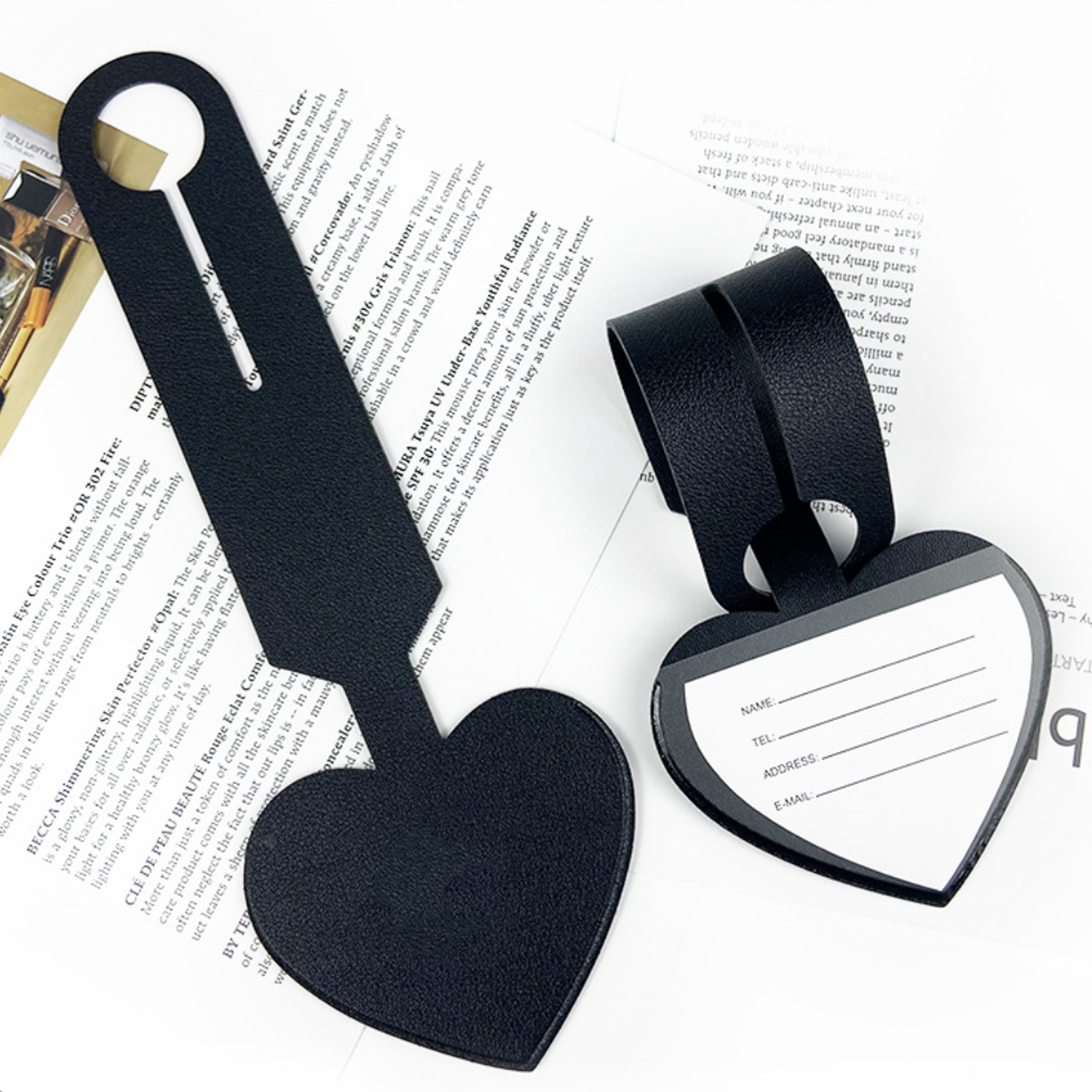 Luggage Tag Leather Strap Flap Lanyard 8