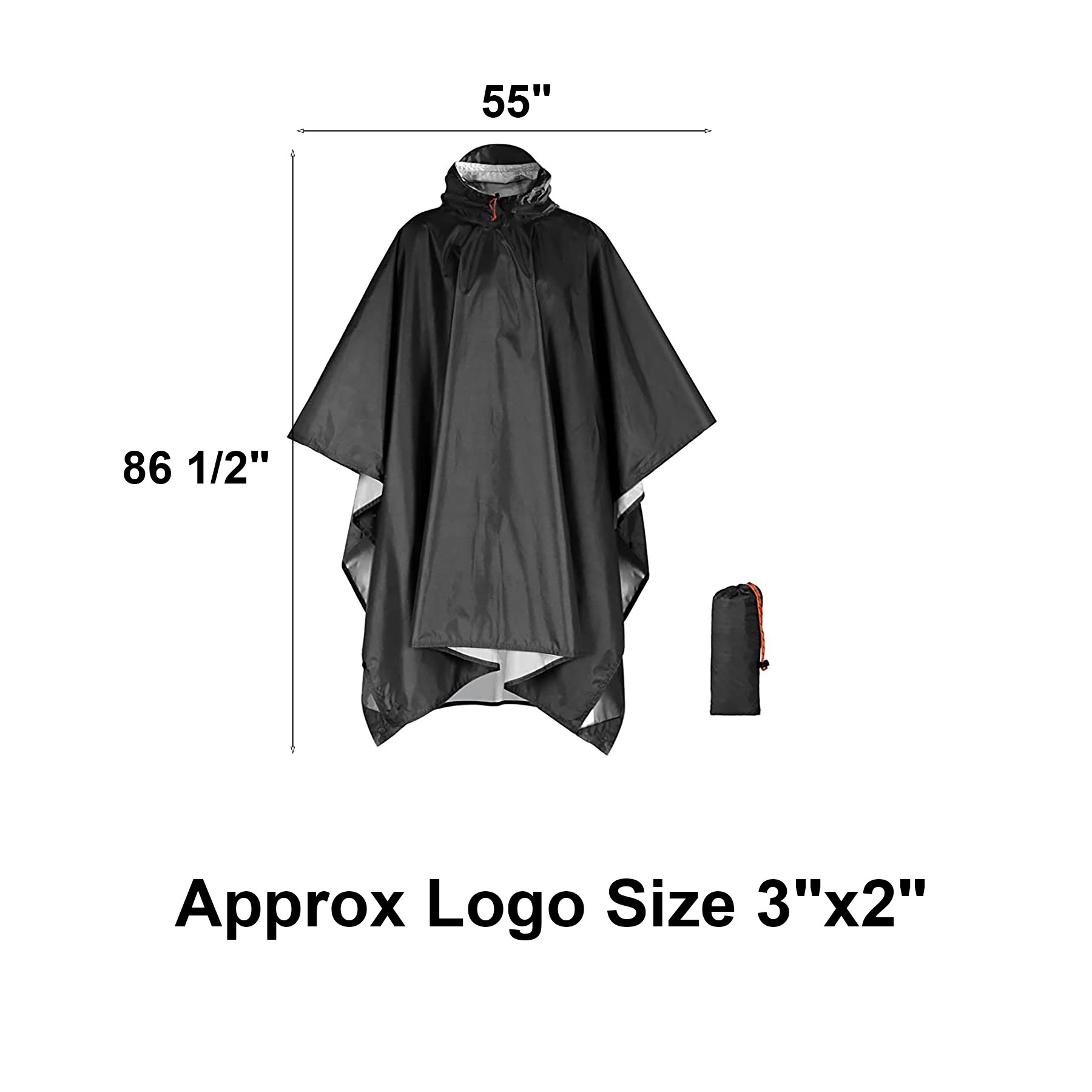 Waterproof Lightweight Rain Poncho 2
