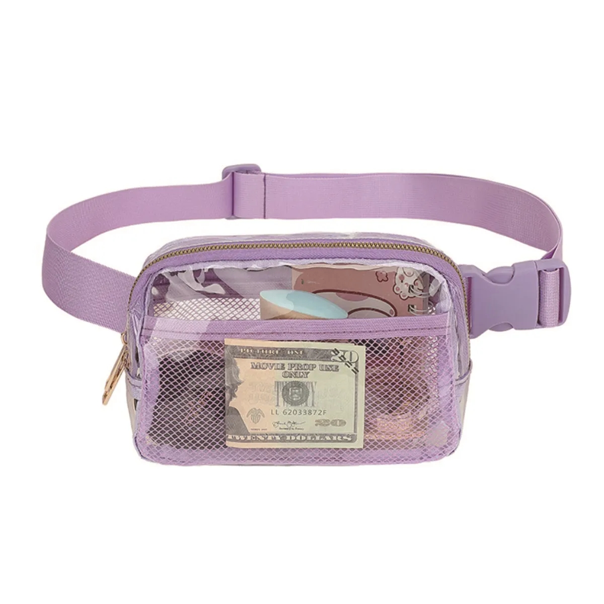 Stadium Approved Clear Belt Waist Bag with Adjustable Strap 7