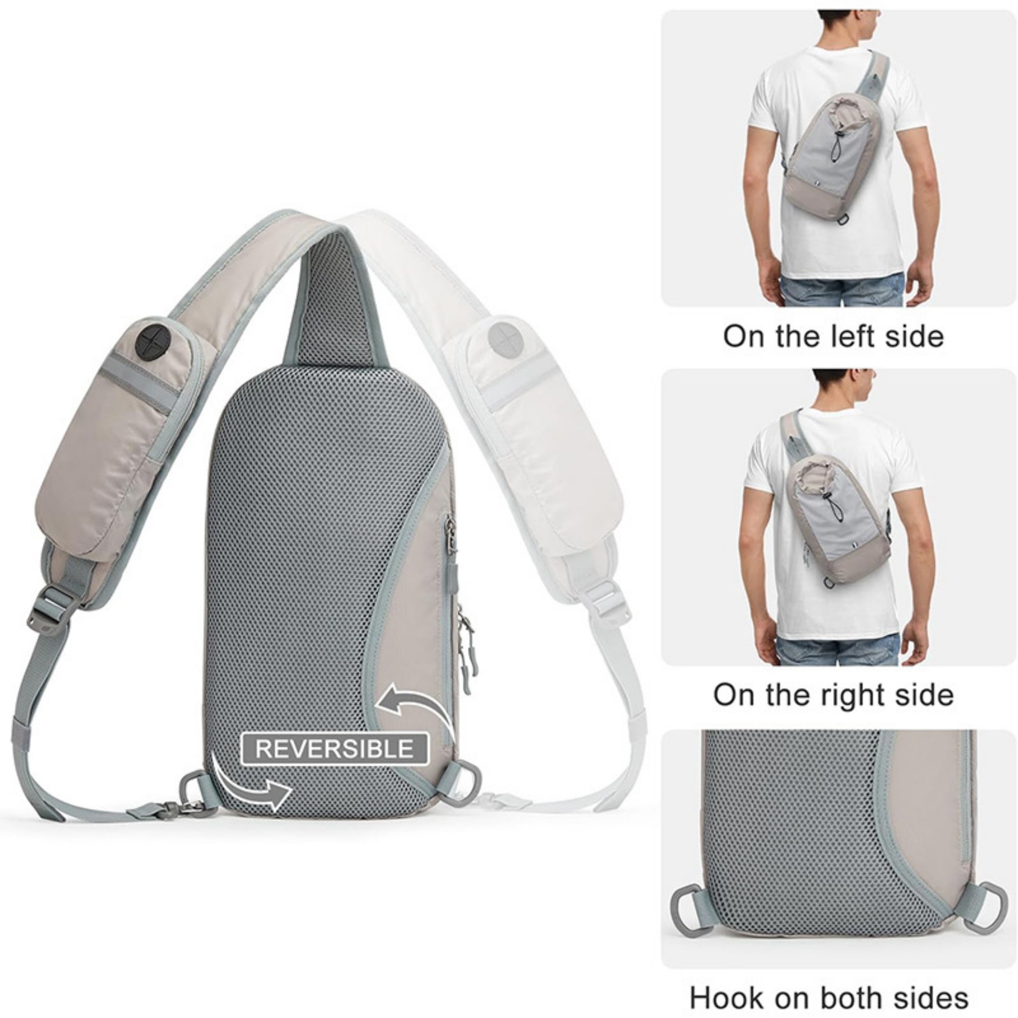 RFID Blocking Lightweight Crossbody Backpack 3