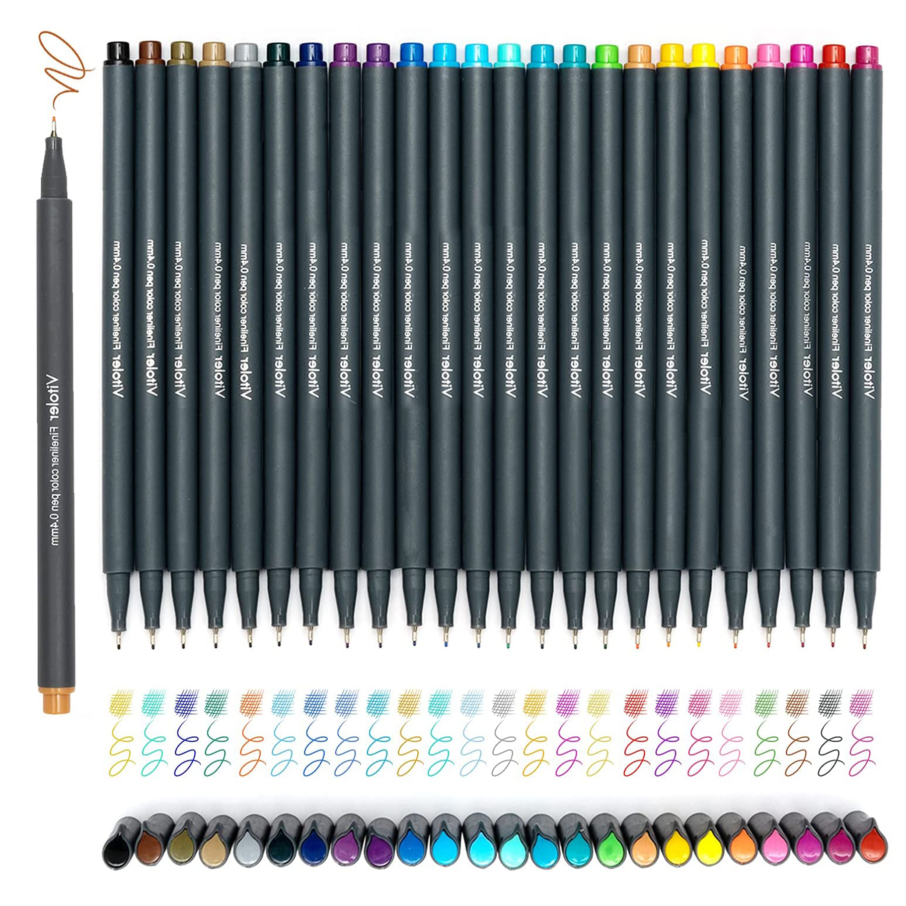 24 Colors Journaling Pens Set 2