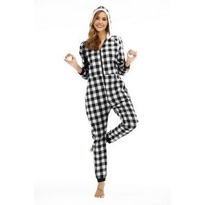 Women'S Fleece Non-Footed Onesie Loungewear 3