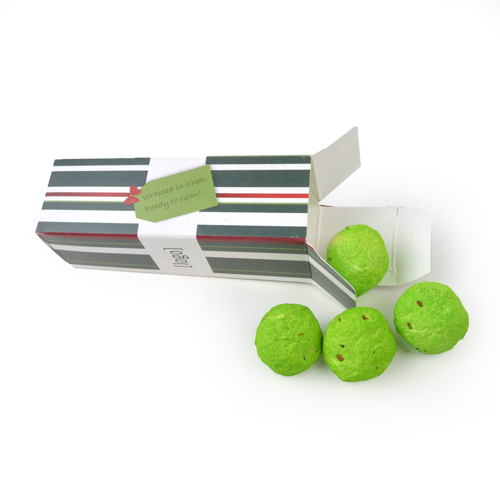 Holiday Cardstock Gift Box with 4 Bombs inside