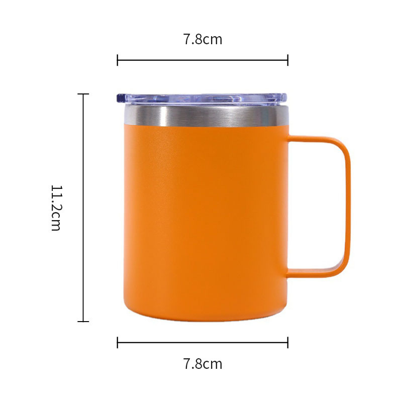 Durable Metal Stainless Steel Outdoor Drinking Water Cup Coffee Mug With Handle 8