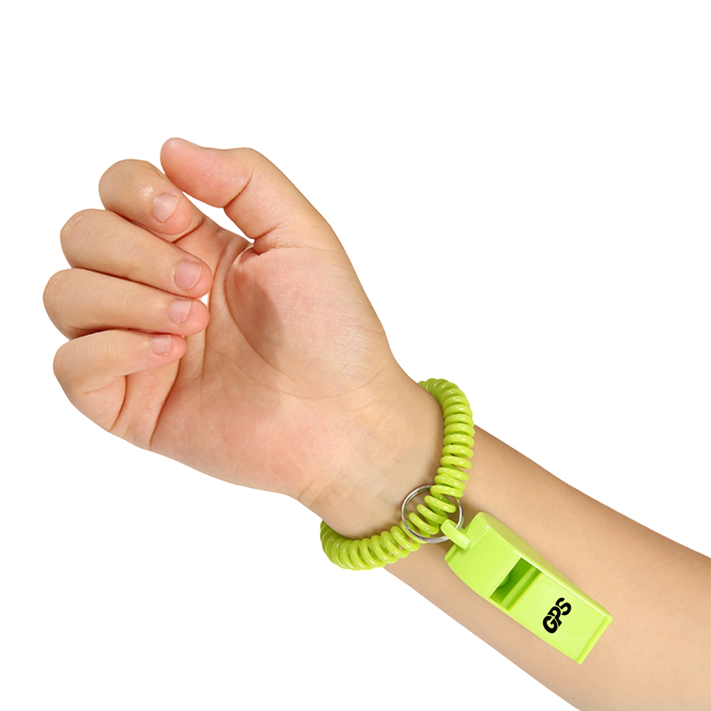 2 1/8 " Colorful Whistle With Spiral Bracelet 2