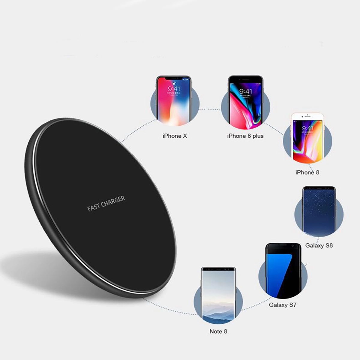 Wireless Charger PowerWave Pad Qi-Certified 10W Max 2