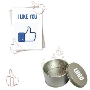 Thumb Shaped Paper Clips In Tin Box 6