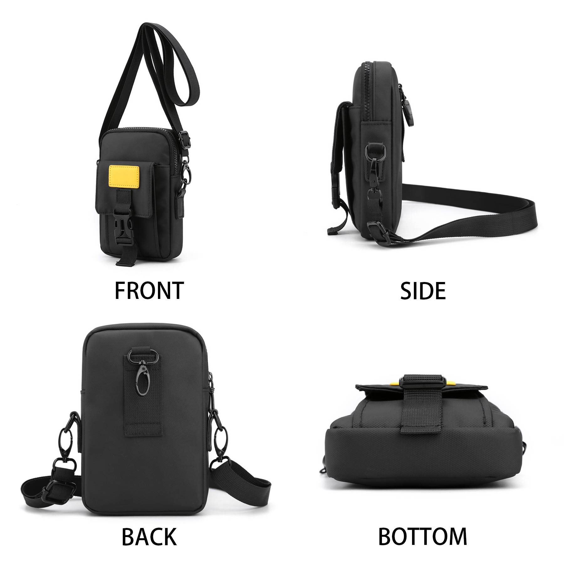 Nylon waterproof shoulder cross-body bag 8