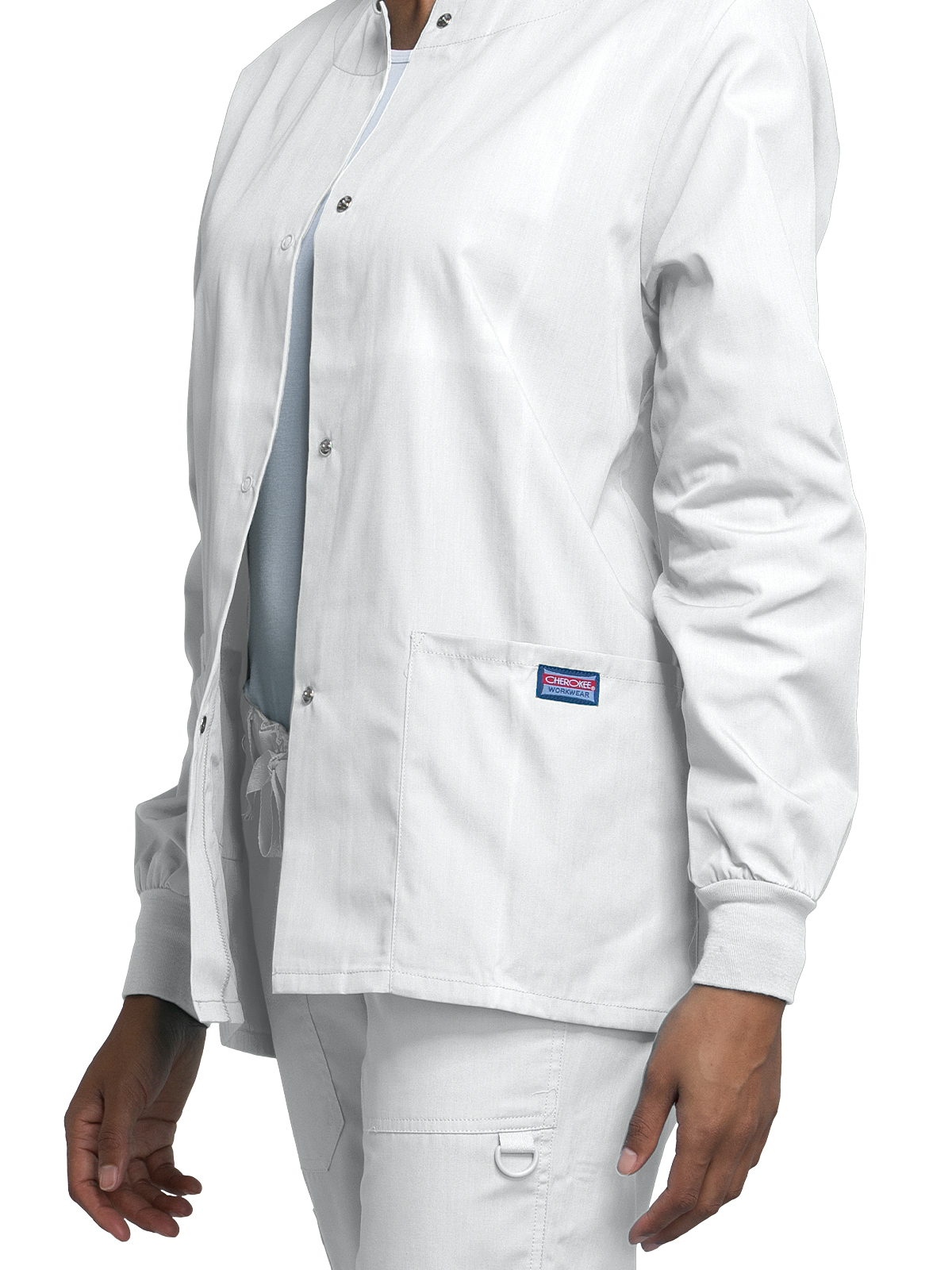 Cherokee - Workwear Originals - Women's 3-Pocket Snap Front Jacket 47