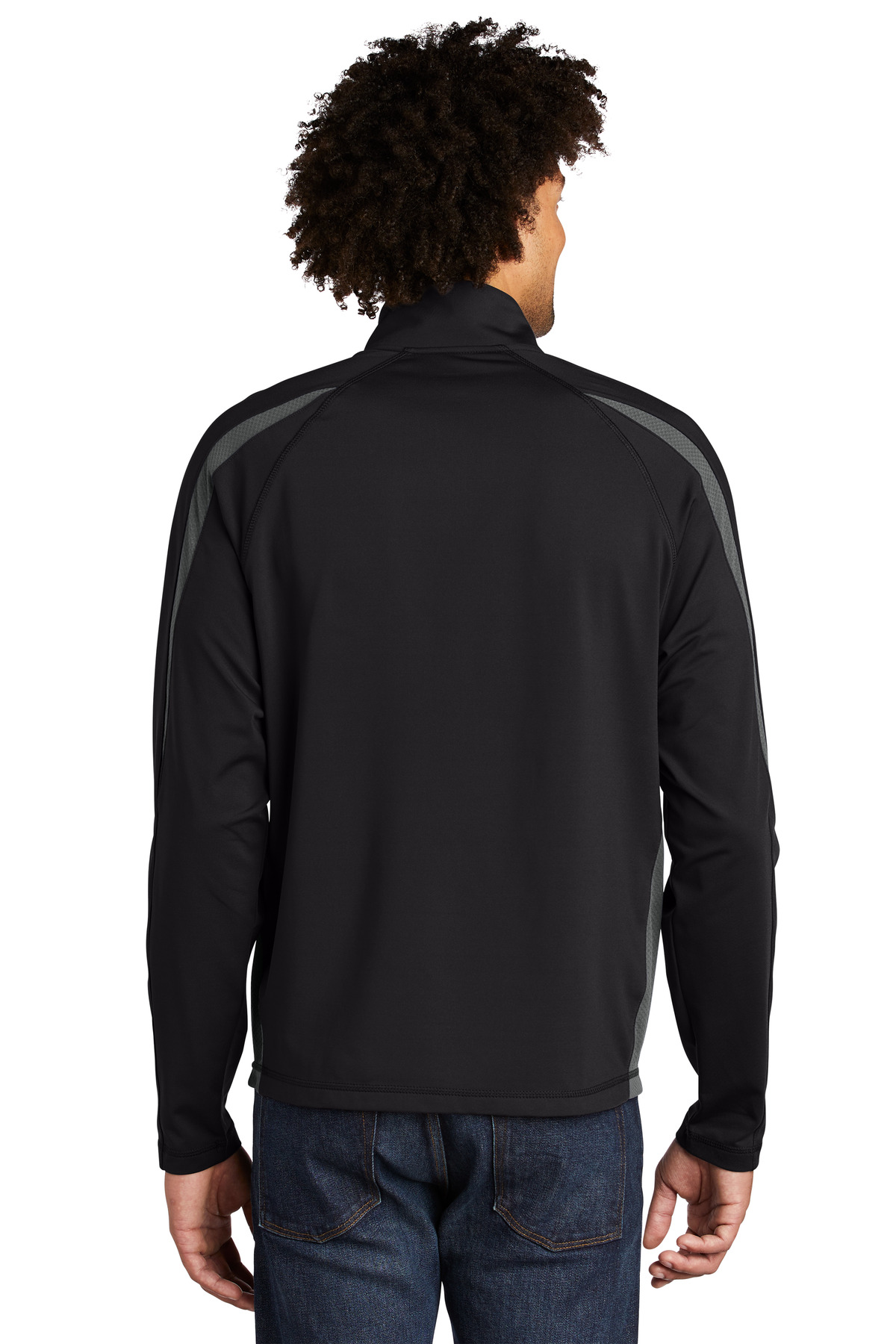 Sport-Wick Stretch 1/2-Zip Colorblock Pullover